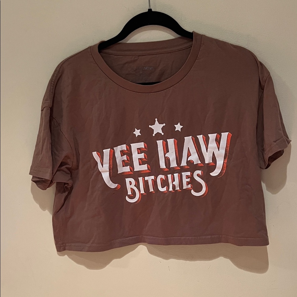 NWOT Yeehaw crop top